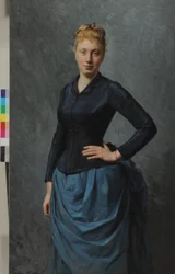 Portrait of a Young Woman in Blue, 1886